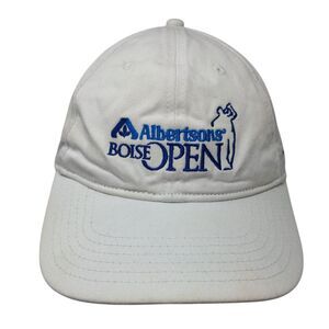 Albertsons Boise Open Slideback Hat White One Size Embroidered Ivory